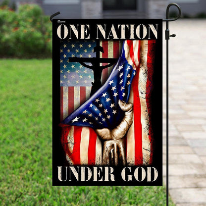 Christian Garden Flags, One Nation Under God Flag, Christian House Flags, Christian Cross Flag, Faith Flag, easychoo.com