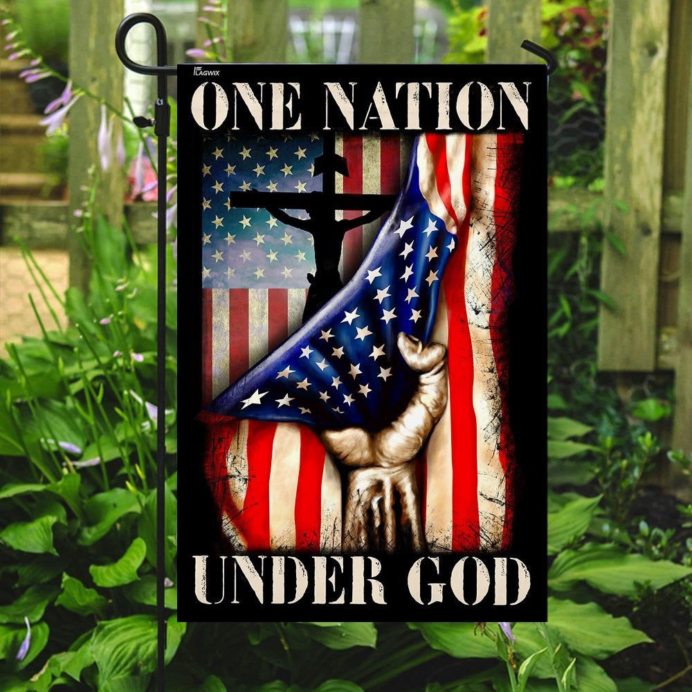 Christian Garden Flags, One Nation Under God Flag, Christian House Flags, Christian Cross Flag, Faith Flag, easychoo.com