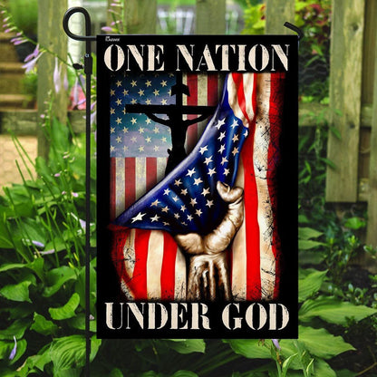 Christian Garden Flags, One Nation Under God Flag, Christian House Flags, Christian Cross Flag, Faith Flag, easychoo.com