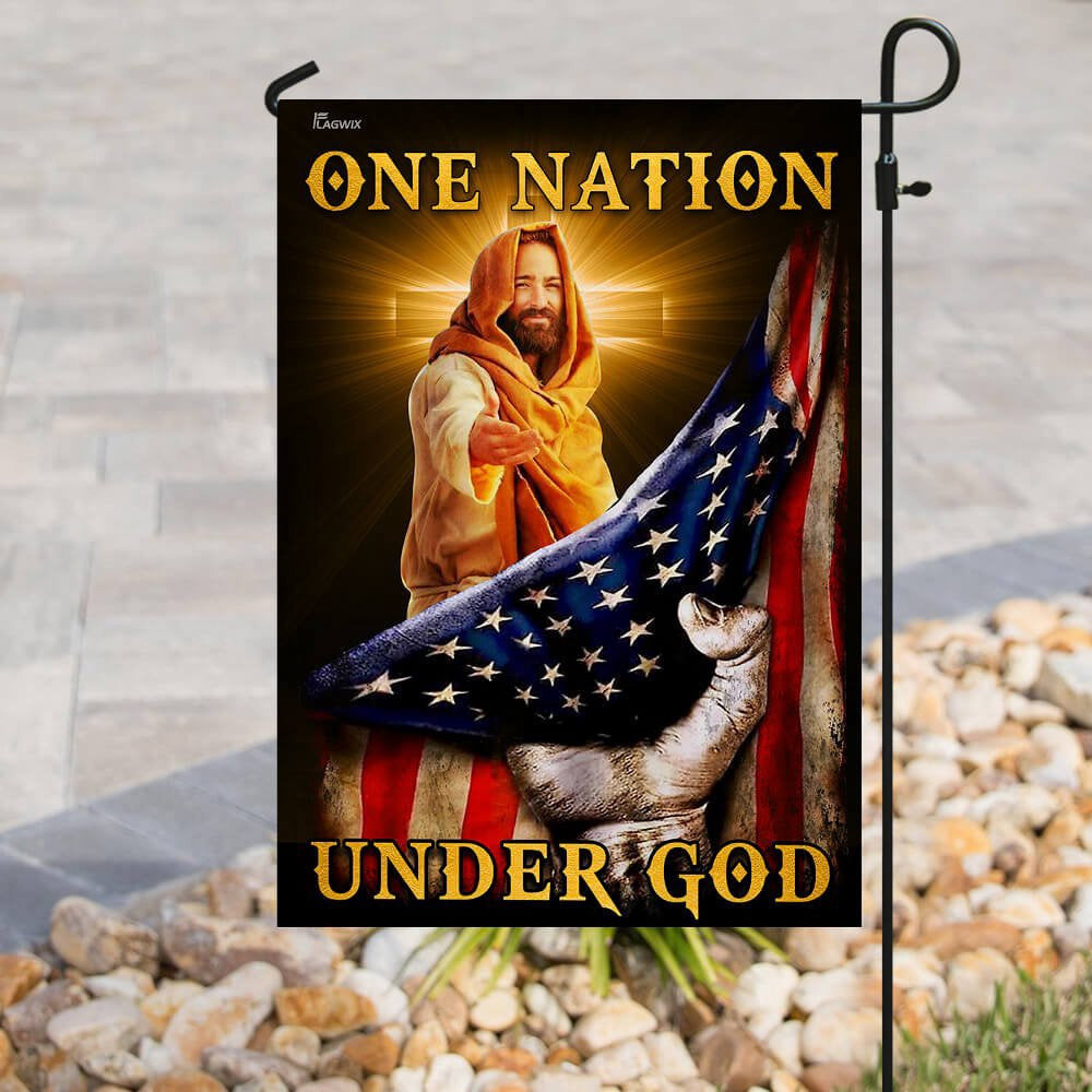 Christian Garden Flags, One Nation Under God Flag, Christian House Flags, Christian Cross Flag, Faith Flag, easychoo.com