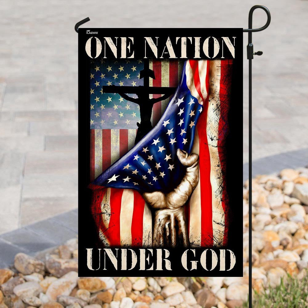 Christian Garden Flags, One Nation Under God Flag, Christian House Flags, Christian Cross Flag, Faith Flag, easychoo.com