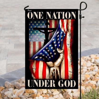 Christian Garden Flags, One Nation Under God Flag, Christian House Flags, Christian Cross Flag, Faith Flag, easychoo.com