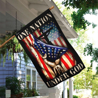 Christian Garden Flags, One Nation Under God Flag, Christian House Flags, Christian Cross Flag, Faith Flag, easychoo.com