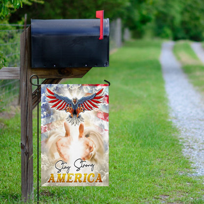 Christian Garden Flags, Stay Strong America, God's Nation Flag, Christian House Flags, Christian Cross Flag, Faith Flag, easychoo.com