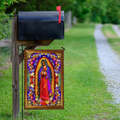 Christian Garden Flags, Virgin of Guadalupe Flag, Christian House Flags, Christian Cross Flag, Faith Flag, easychoo.com