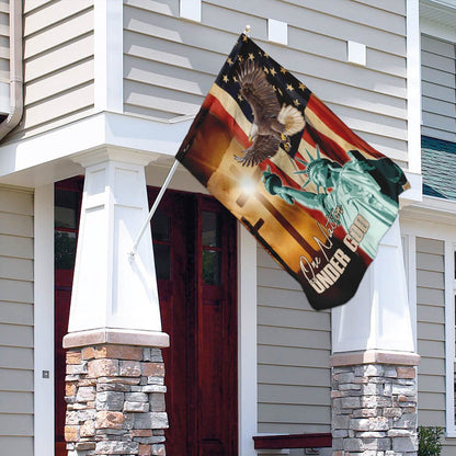 Christian Garden Flags, One Nation Under God America Flag, Christian House Flags, Christian Cross Flag, Faith Flag, easychoo.com