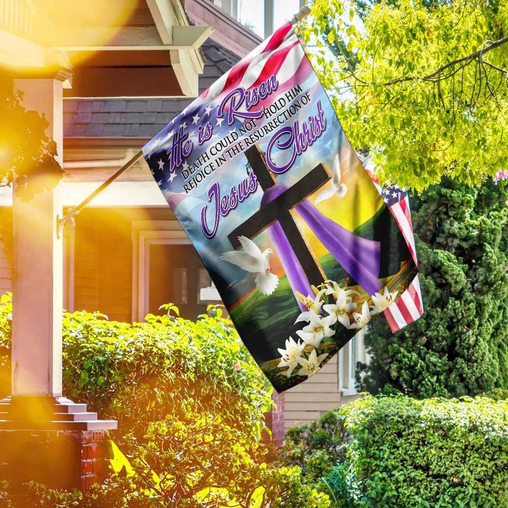 Christian Garden Flags, The Resurrection Of Jesus Christ Easter Flag, Christian House Flags, Christian Cross Flag, Faith Flag, easychoo.com