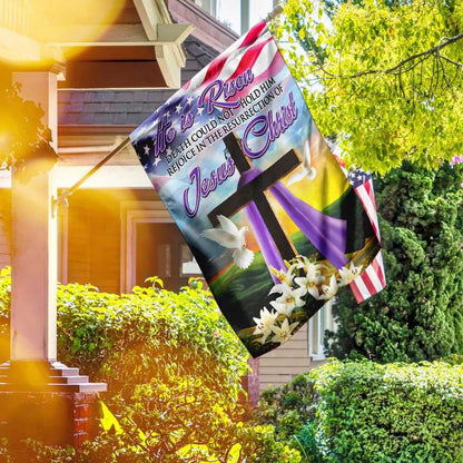 Christian Garden Flags, The Resurrection Of Jesus Christ Easter Flag, Christian House Flags, Christian Cross Flag, Faith Flag, easychoo.com