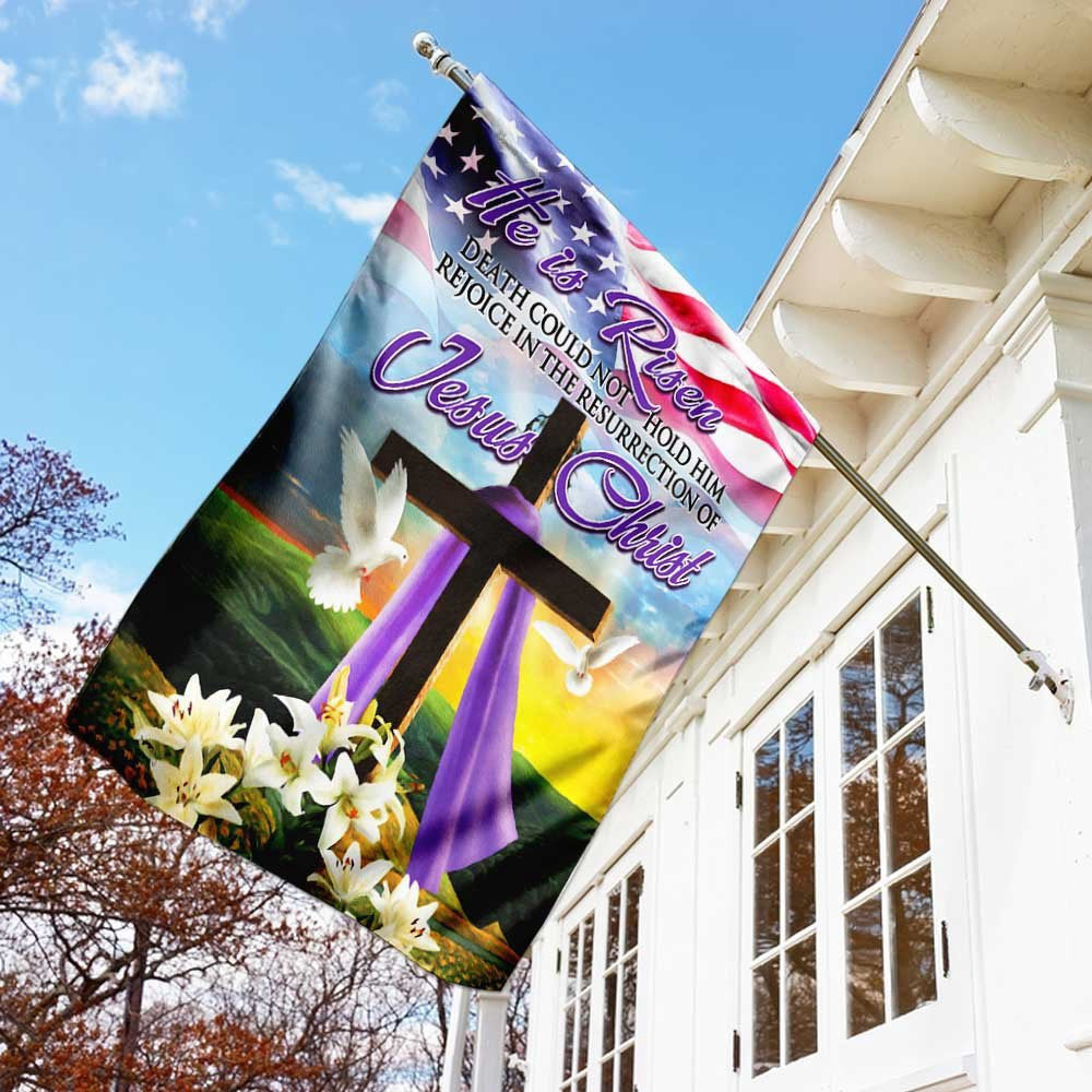 Christian Garden Flags, The Resurrection Of Jesus Christ Easter Flag, Christian House Flags, Christian Cross Flag, Faith Flag, easychoo.com