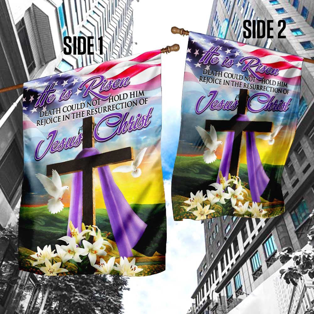 Christian Garden Flags, The Resurrection Of Jesus Christ Easter Flag, Christian House Flags, Christian Cross Flag, Faith Flag, easychoo.com