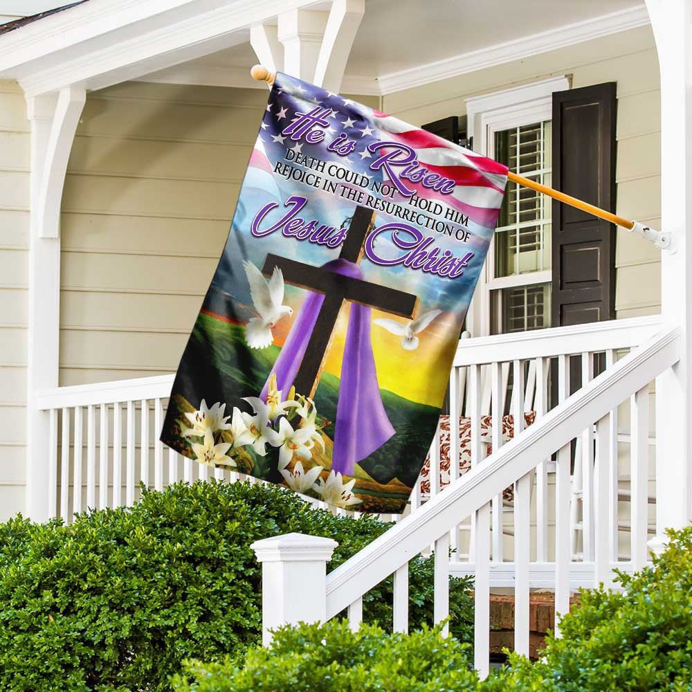 Christian Garden Flags, The Resurrection Of Jesus Christ Easter Flag, Christian House Flags, Christian Cross Flag, Faith Flag, easychoo.com