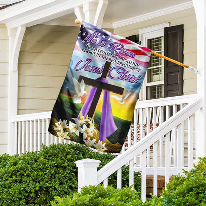 Christian Garden Flags, The Resurrection Of Jesus Christ Easter Flag, Christian House Flags, Christian Cross Flag, Faith Flag, easychoo.com
