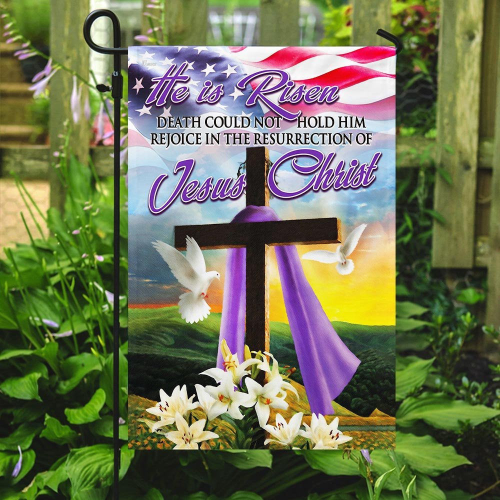 Christian Garden Flags, The Resurrection Of Jesus Christ Easter Flag, Christian House Flags, Christian Cross Flag, Faith Flag, easychoo.com