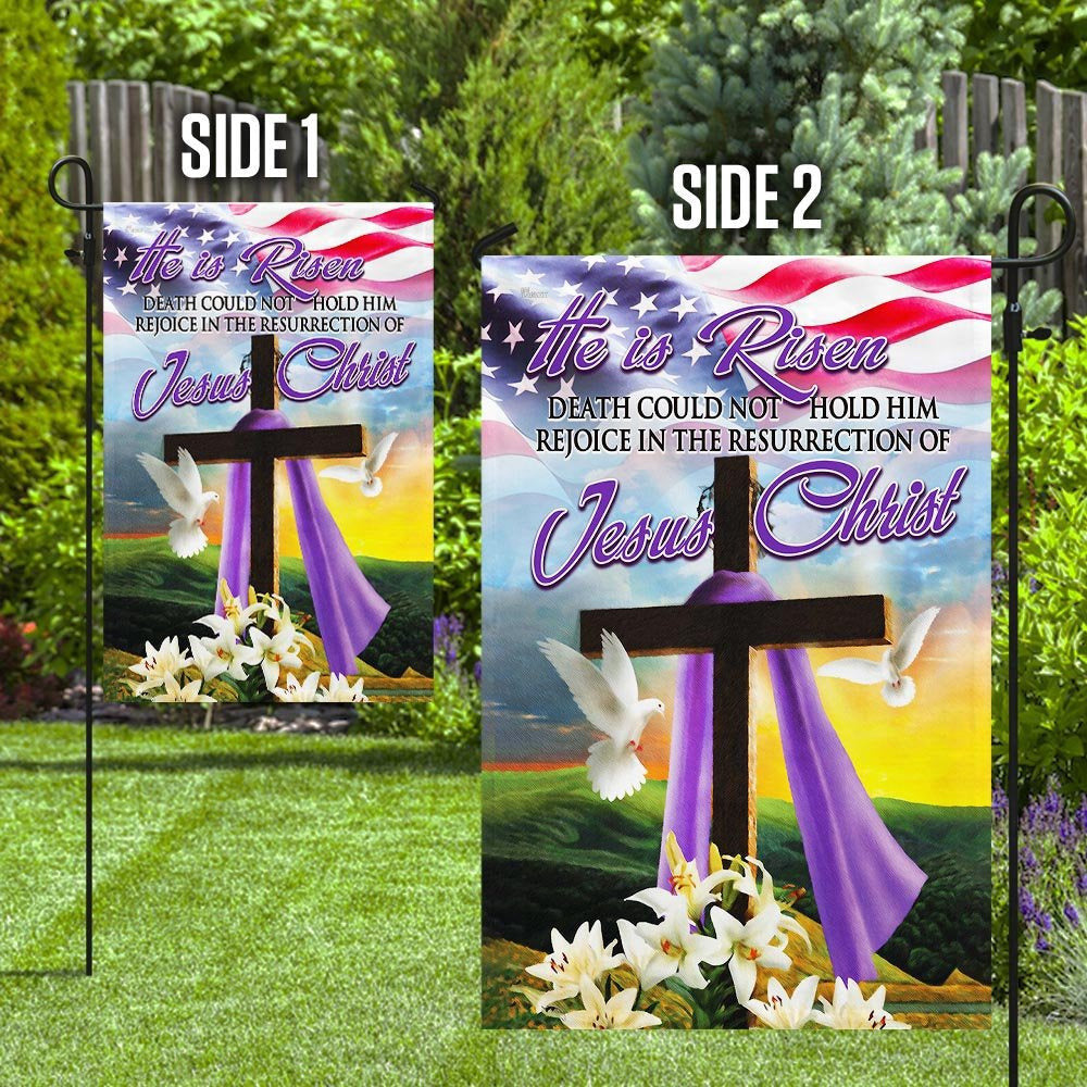 Christian Garden Flags, The Resurrection Of Jesus Christ Easter Flag, Christian House Flags, Christian Cross Flag, Faith Flag, easychoo.com