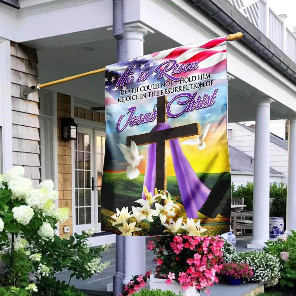 Christian Garden Flags, The Resurrection Of Jesus Christ Easter Flag, Christian House Flags, Christian Cross Flag, Faith Flag, easychoo.com