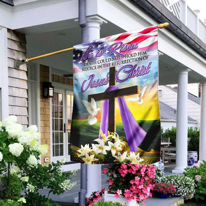 Christian Garden Flags, The Resurrection Of Jesus Christ Easter Flag, Christian House Flags, Christian Cross Flag, Faith Flag, easychoo.com