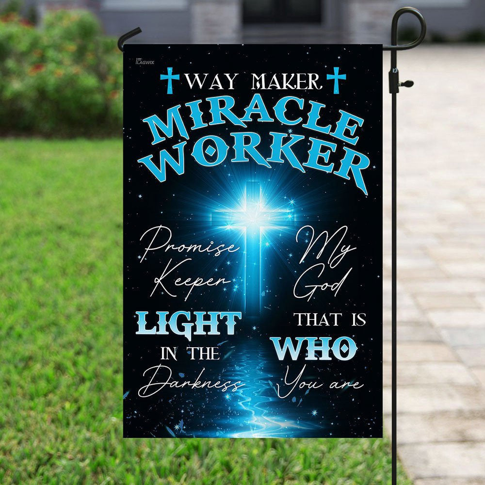 Christian Garden Flags, My God That Is Who You Are Flag, Christian House Flags, Christian Cross Flag, Faith Flag, easychoo.com