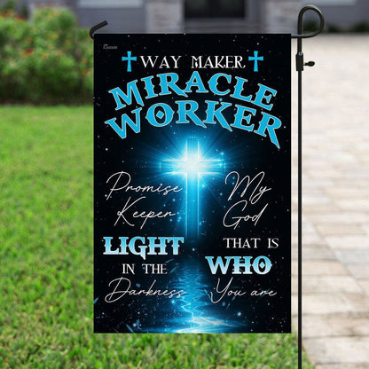 Christian Garden Flags, My God That Is Who You Are Flag, Christian House Flags, Christian Cross Flag, Faith Flag, easychoo.com