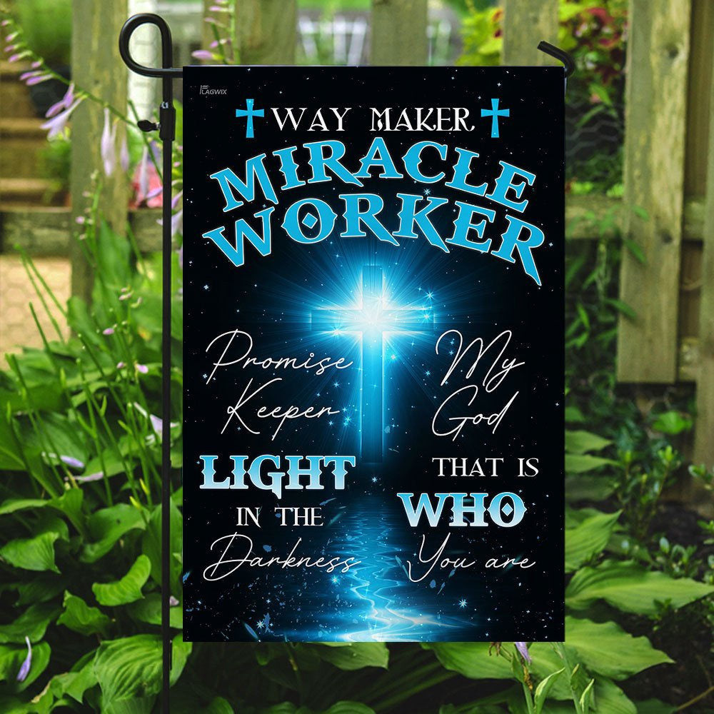 Christian Garden Flags, My God That Is Who You Are Flag, Christian House Flags, Christian Cross Flag, Faith Flag, easychoo.com