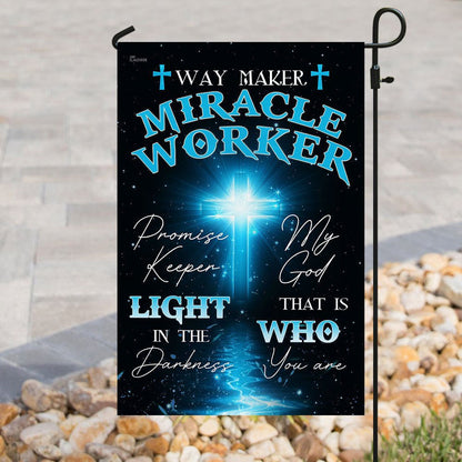 Christian Garden Flags, My God That Is Who You Are Flag, Christian House Flags, Christian Cross Flag, Faith Flag, easychoo.com