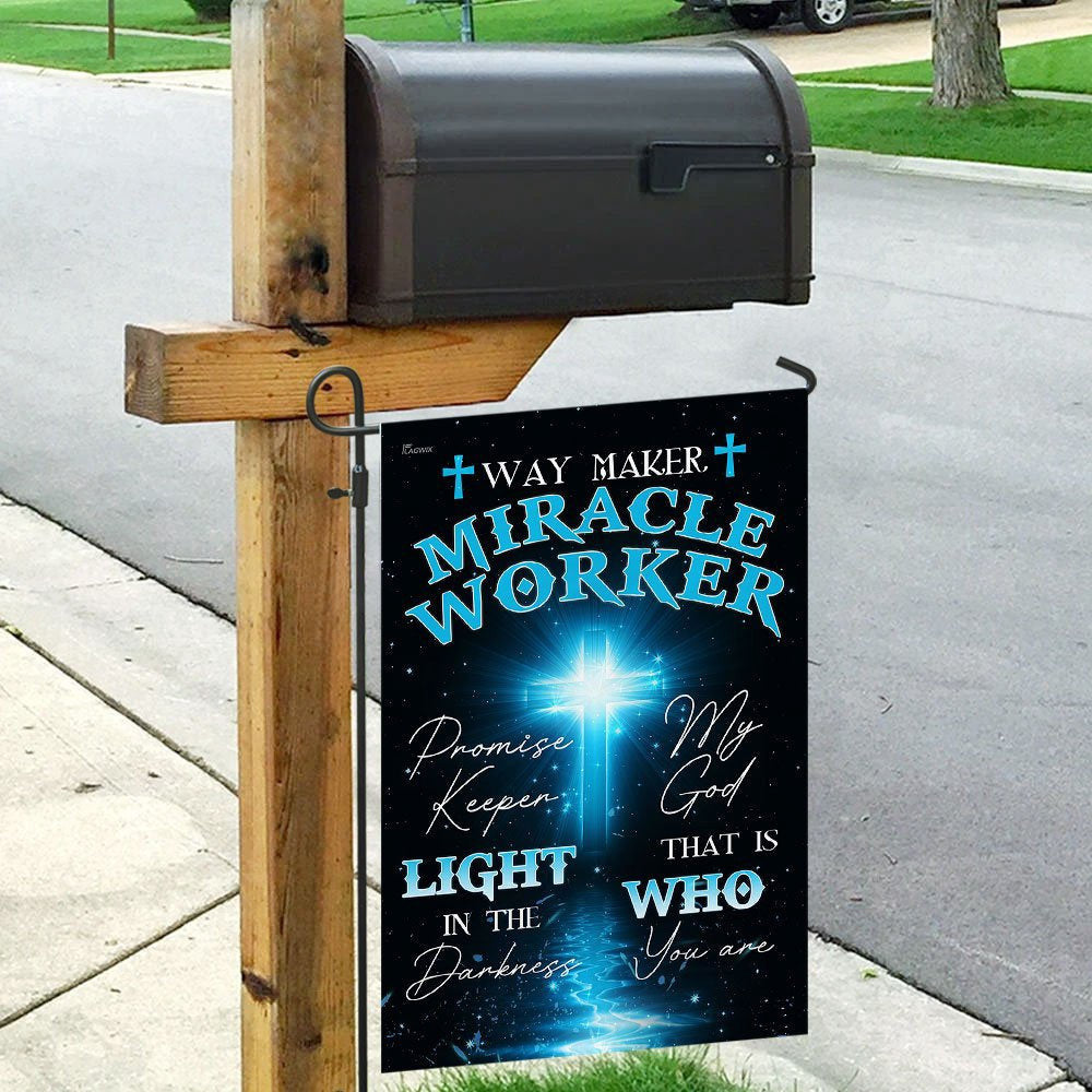 Christian Garden Flags, My God That Is Who You Are Flag, Christian House Flags, Christian Cross Flag, Faith Flag, easychoo.com