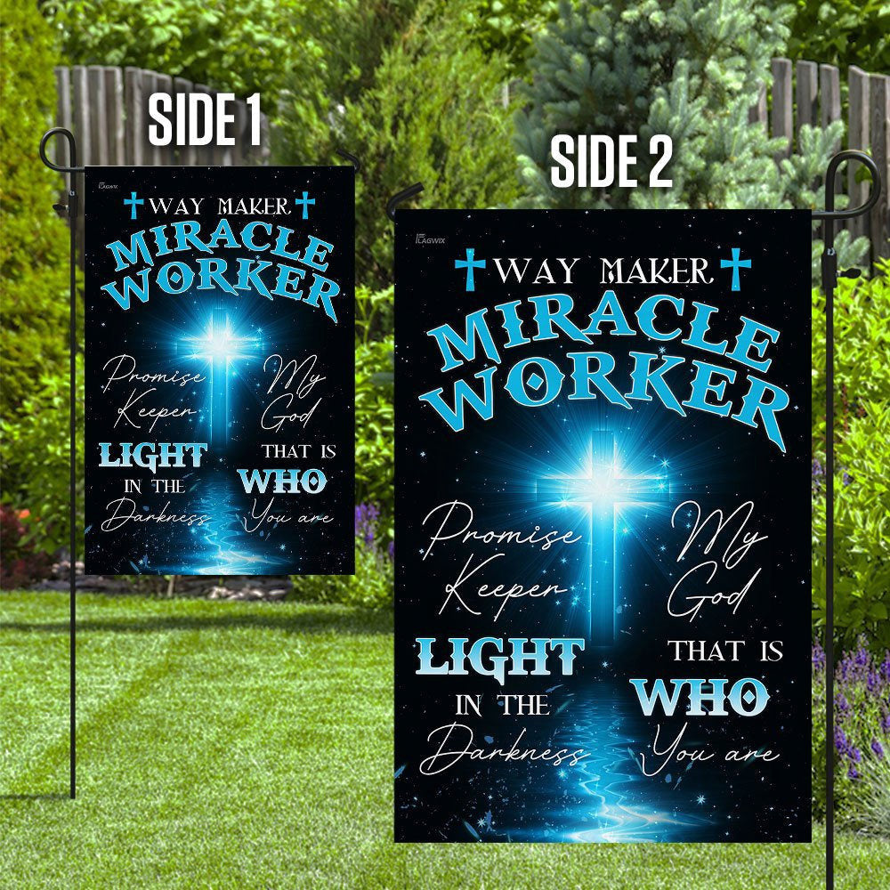 Christian Garden Flags, My God That Is Who You Are Flag, Christian House Flags, Christian Cross Flag, Faith Flag, easychoo.com