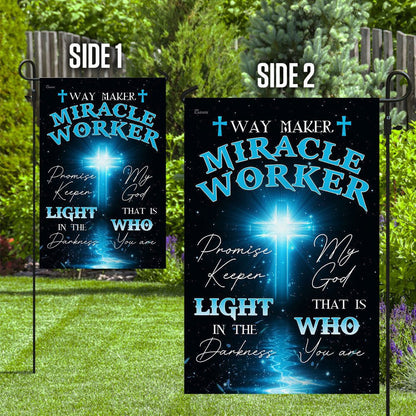 Christian Garden Flags, My God That Is Who You Are Flag, Christian House Flags, Christian Cross Flag, Faith Flag, easychoo.com