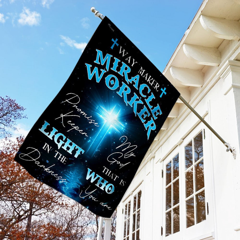 Christian Garden Flags, My God That Is Who You Are Flag, Christian House Flags, Christian Cross Flag, Faith Flag, easychoo.com