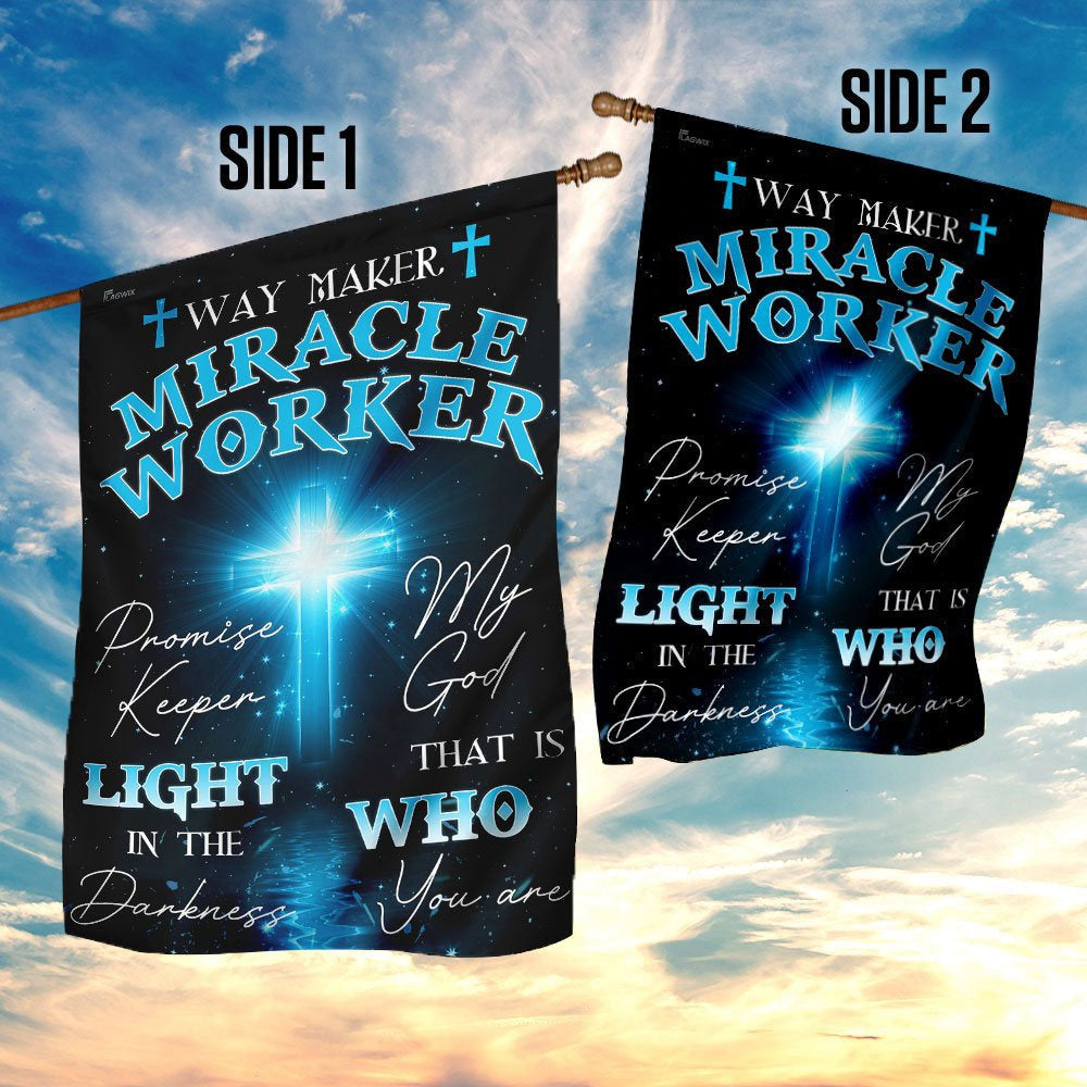 Christian Garden Flags, My God That Is Who You Are Flag, Christian House Flags, Christian Cross Flag, Faith Flag, easychoo.com