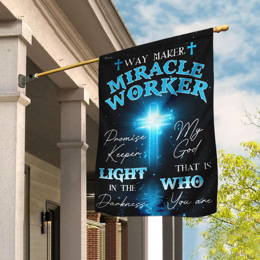 Christian Garden Flags, My God That Is Who You Are Flag, Christian House Flags, Christian Cross Flag, Faith Flag, easychoo.com