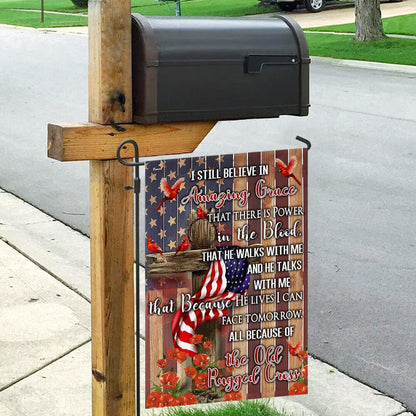 Christian Garden Flags, Old Rugged Cross Flag, Christian House Flags, Christian Cross Flag, Faith Flag, easychoo.com