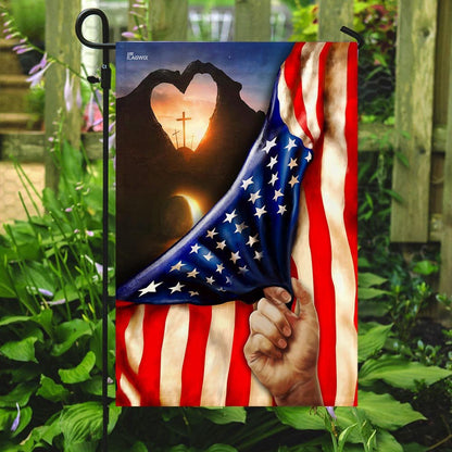 Christian Garden Flags, The Sun On The Cross Flag, Christian House Flags, Christian Cross Flag, Faith Flag, easychoo.com