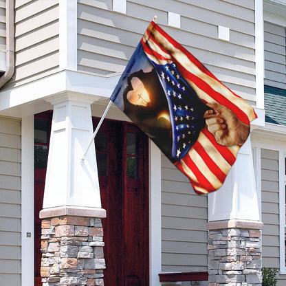 Christian Garden Flags, The Sun On The Cross Flag, Christian House Flags, Christian Cross Flag, Faith Flag, easychoo.com