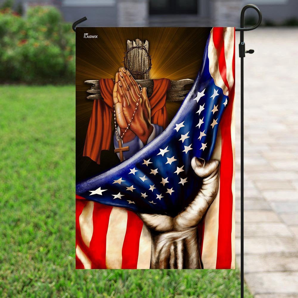 Christian Garden Flags, Praying Hands Faith Hope Flag, Christian House Flags, Christian Cross Flag, Faith Flag, easychoo.com