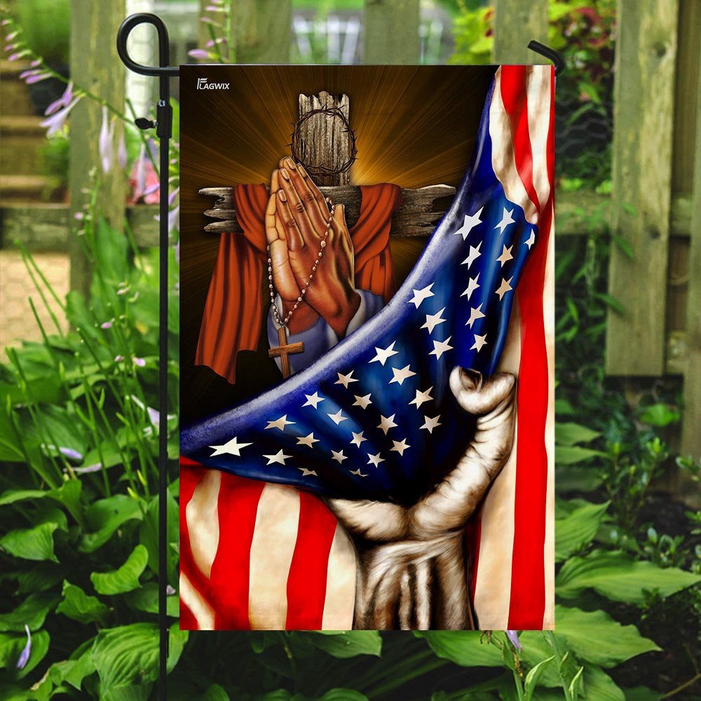 Christian Garden Flags, Praying Hands Faith Hope Flag, Christian House Flags, Christian Cross Flag, Faith Flag, easychoo.com