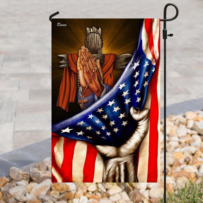 Christian Garden Flags, Praying Hands Faith Hope Flag, Christian House Flags, Christian Cross Flag, Faith Flag, easychoo.com