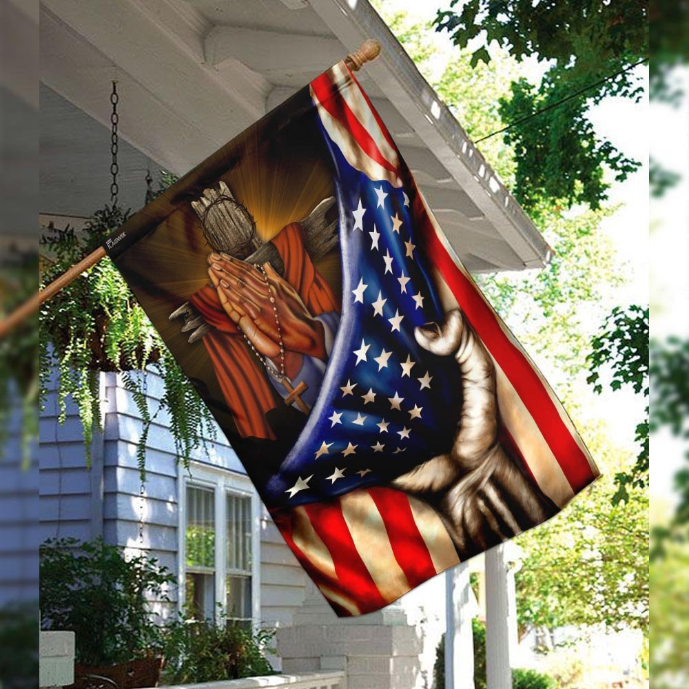 Christian Garden Flags, Praying Hands Faith Hope Flag, Christian House Flags, Christian Cross Flag, Faith Flag, easychoo.com