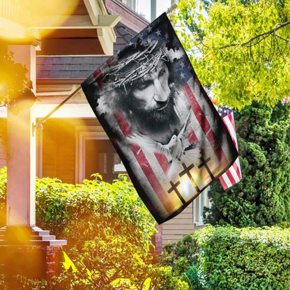 Christian Garden Flags, Jesus Our Savior Flag, Christian House Flags, Christian Cross Flag, Faith Flag, easychoo.com