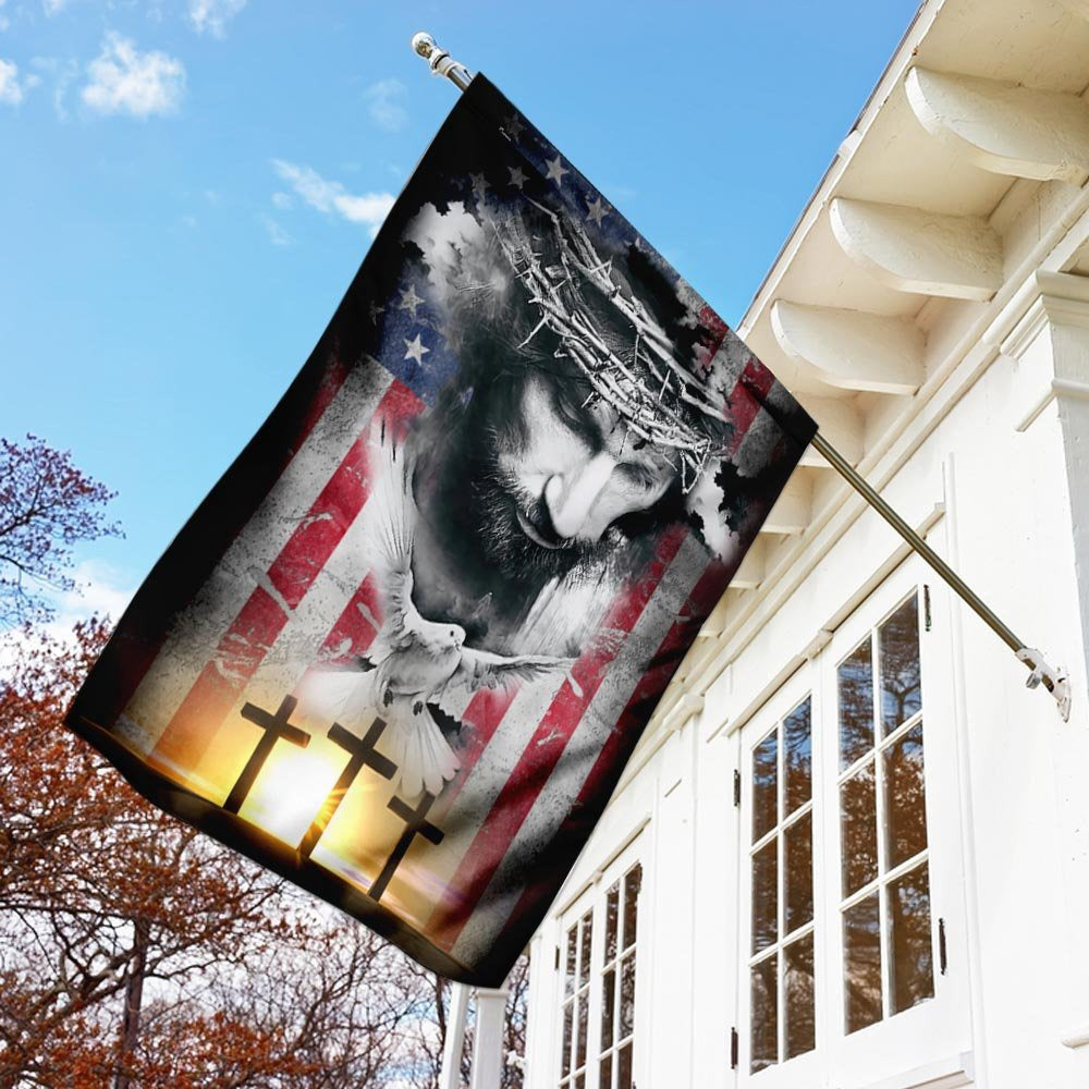 Christian Garden Flags, Jesus Our Savior Flag, Christian House Flags, Christian Cross Flag, Faith Flag, easychoo.com