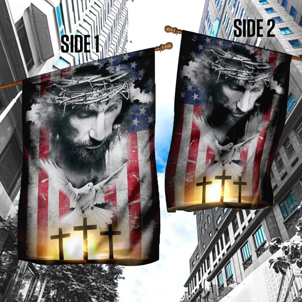 Christian Garden Flags, Jesus Our Savior Flag, Christian House Flags, Christian Cross Flag, Faith Flag, easychoo.com