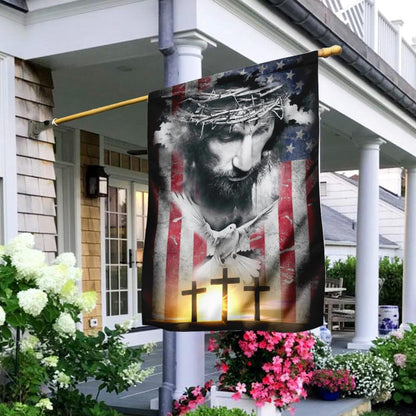 Christian Garden Flags, Jesus Our Savior Flag, Christian House Flags, Christian Cross Flag, Faith Flag, easychoo.com