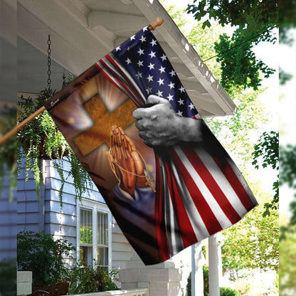 Christian Garden Flags, Jesus It's Not Religion It's A Relationship Flag, Christian House Flags, Christian Cross Flag, Faith Flag, easychoo.com