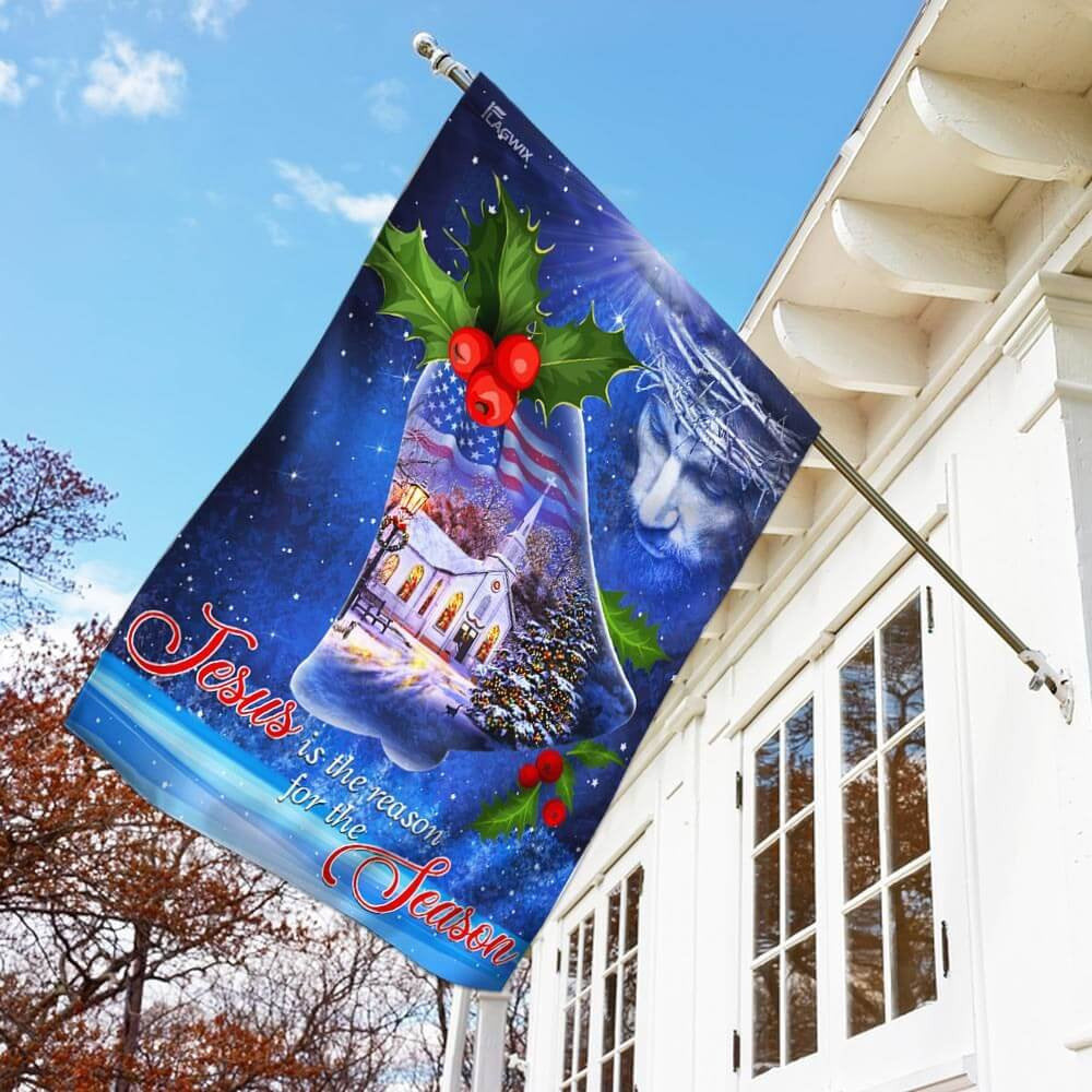 Christian Garden Flags, Jesus Is The Reason For The Season Christmas Flag, Christian House Flags, Christian Cross Flag, Faith Flag, easychoo.com