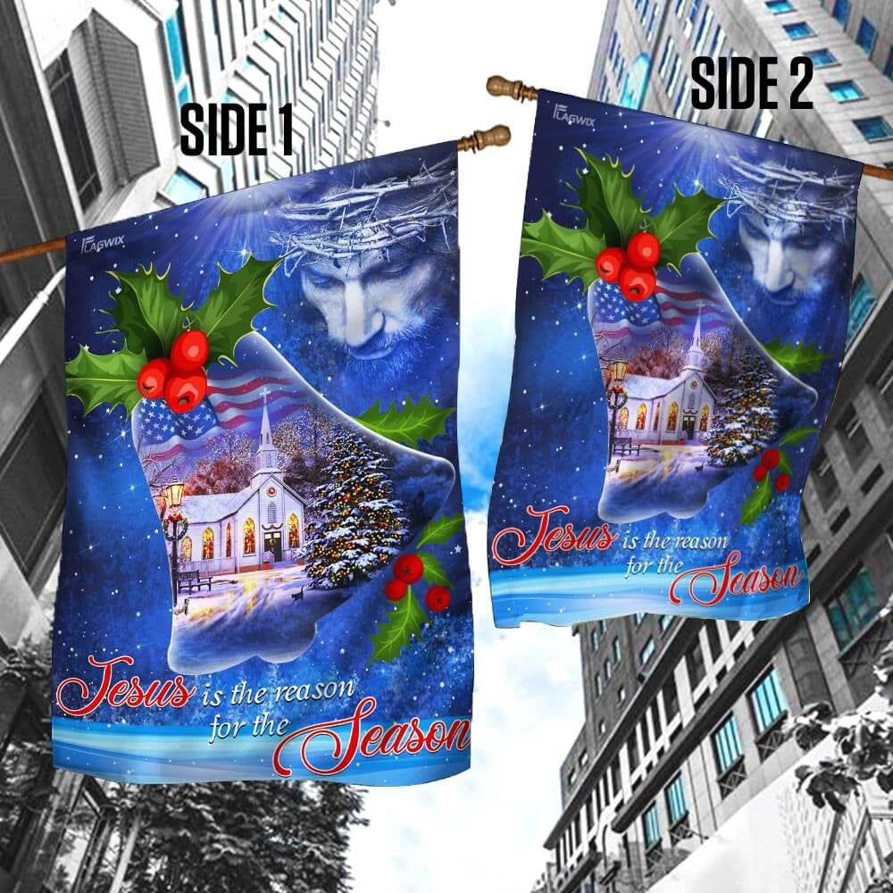 Christian Garden Flags, Jesus Is The Reason For The Season Christmas Flag, Christian House Flags, Christian Cross Flag, Faith Flag, easychoo.com