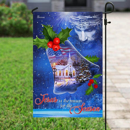 Christian Garden Flags, Jesus Is The Reason For The Season Christmas Flag, Christian House Flags, Christian Cross Flag, Faith Flag, easychoo.com