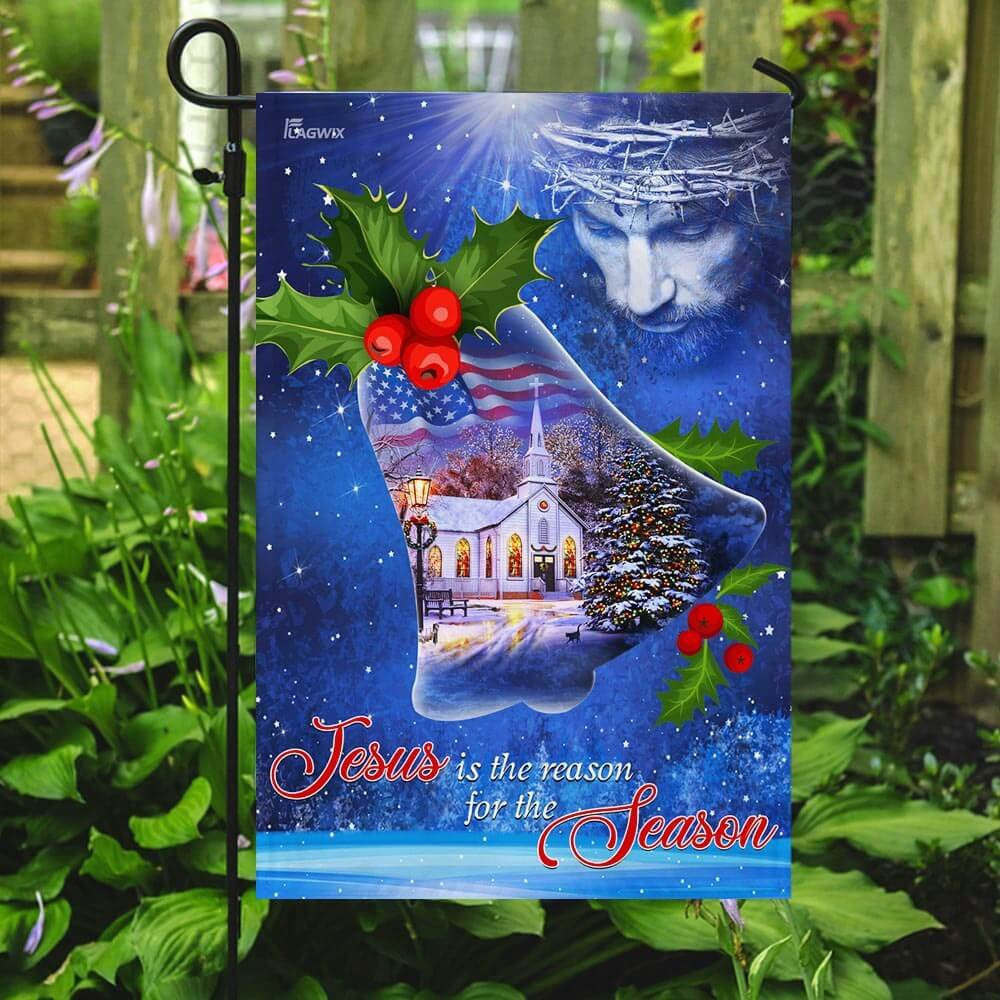 Christian Garden Flags, Jesus Is The Reason For The Season Christmas Flag, Christian House Flags, Christian Cross Flag, Faith Flag, easychoo.com