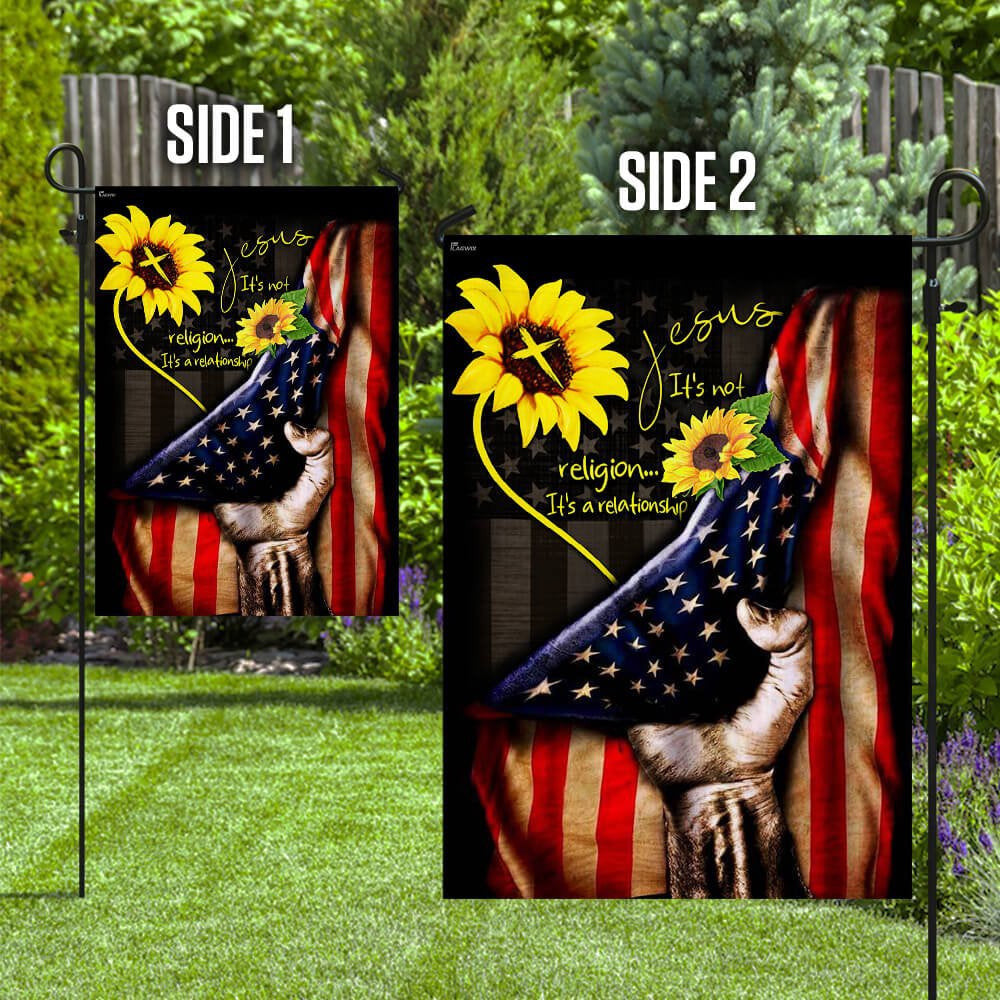 Christian Garden Flags, Jesus It's A Relationship Flag, Christian House Flags, Christian Cross Flag, Faith Flag, easychoo.com