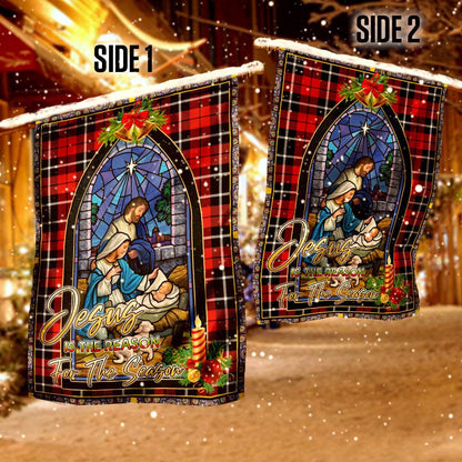 Christian Garden Flags, Jesus Is The Reason For The Season Christian Christmas Flag, Christian House Flags, Christian Cross Flag, Faith Flag, easychoo.com