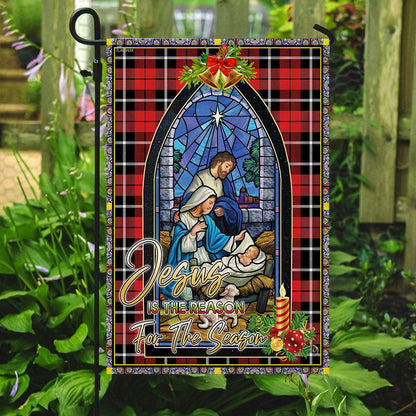 Christian Garden Flags, Jesus Is The Reason For The Season Christian Christmas Flag, Christian House Flags, Christian Cross Flag, Faith Flag, easychoo.com