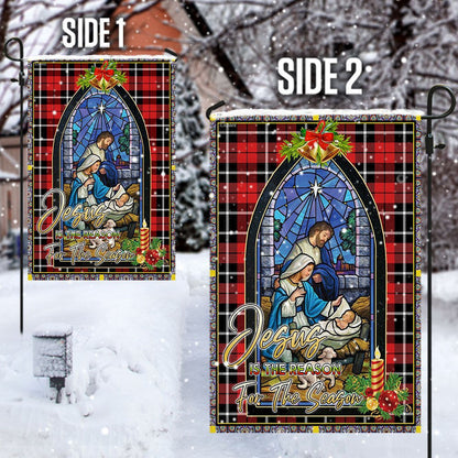 Christian Garden Flags, Jesus Is The Reason For The Season Christian Christmas Flag, Christian House Flags, Christian Cross Flag, Faith Flag, easychoo.com